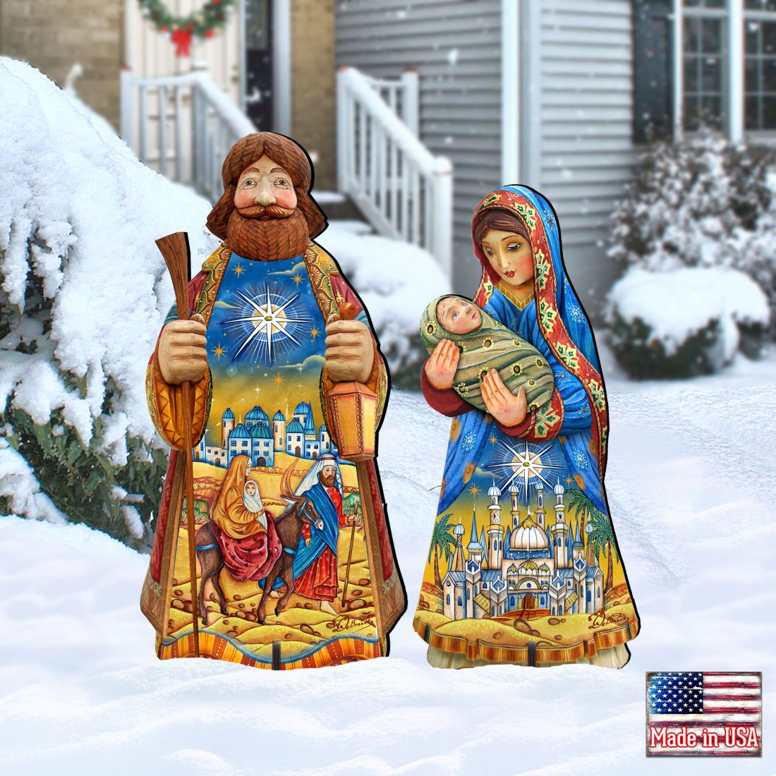 Night at Bethlehem Outdoor Nativity Set by G. DeBrekht - Nativity Holiday Decor - 8152654F-S2-0